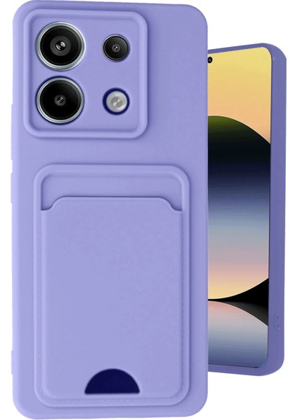 Xiaomi Redmi Note 13 Pro 5g Kılıf Kelvin Kartvizitli Silikon - Lila Bstmy