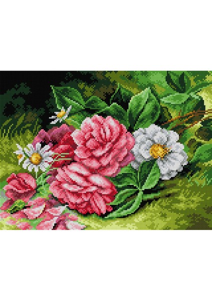 Baskılı Goblen Çiçekler 2601 30*40 cm
