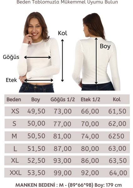 Likralı Pamuk Tişört-Slim Fit -Krem