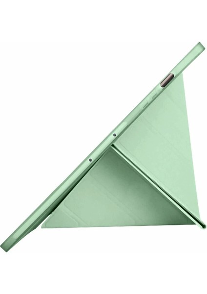 Samsung Galaxy X610 Tab S9 Fe Plus 12.4 Kılıf Kalemlikli Mars Tablet Kılıfı - Açık Yeşil Bstmy