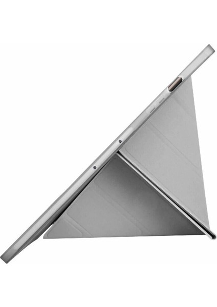 Samsung Galaxy X610 Tab S9 Fe Plus 12.4 Kılıf Kalemlikli Mars Tablet Kılıfı - Gri Bstmy