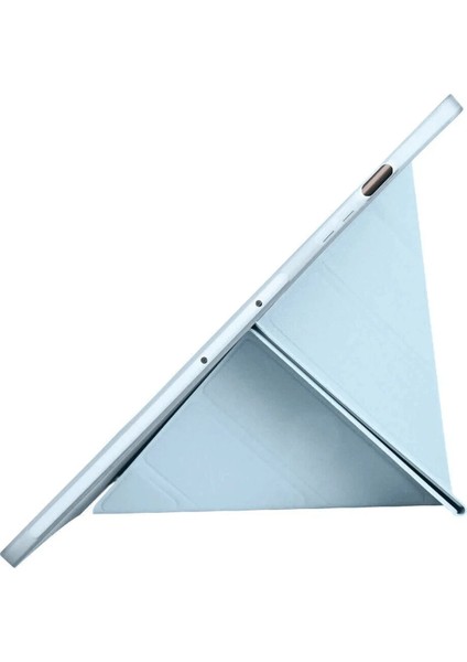 Samsung Galaxy X610 Tab S9 Fe Plus 12.4 Kılıf Kalemlikli Mars Tablet Kılıfı - Mavi Bstmy