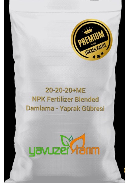 20 20 20 Te Npk Kompoze Yaprak ve Damlama Gübresi 1 Kilo