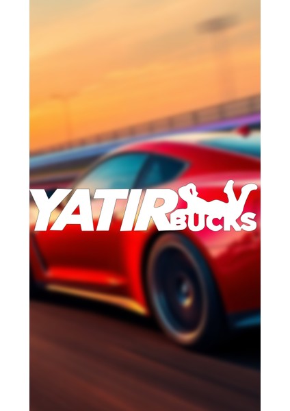Yatır Bucks 20X4,5 Jdm Yazı Araba-Motosiklet Cam Etiket Sticker Beyaz Renk