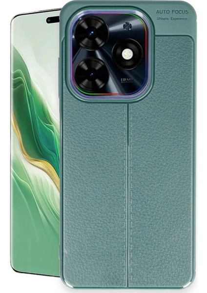 Tecno Spark 20 Pro Kılıf Auto Focus Kapak - Koyu Yeşil Bstmy