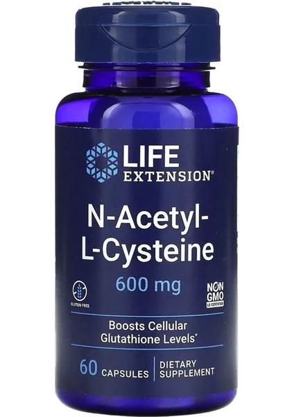 , N-Acetyl-L-Cysteine, 600 Mg, 60 Kapsül