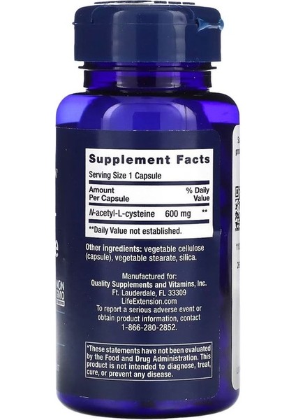 , N-Acetyl-L-Cysteine, 600 Mg, 60 Kapsül fiyatları