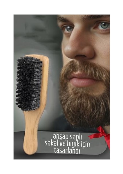 Sakal Tarama Fırçası Ahşap Saplı
