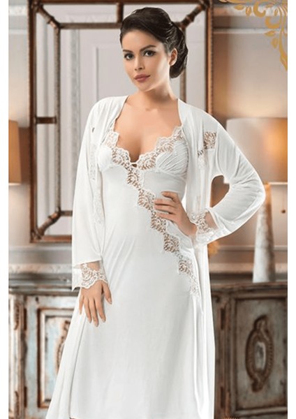 Ekru Penye Çeyizlik 6' Lı Set