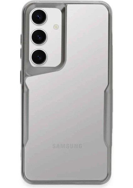 Samsung Galaxy A35 5g Kılıf Boyi Silikon Kapak - Gümüş Bstmy