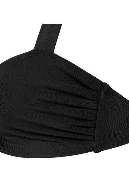 Kalın Askılı ve Büzgülü Bikini Seti IS1250038021001 fırsatları