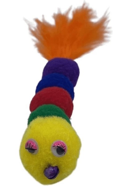 Yumuşacık Ipli Tırtıl Şeklinde Rengarenk Sevimli Evcil Hayvan Oyuncağı ( Lisinya ) modelleri