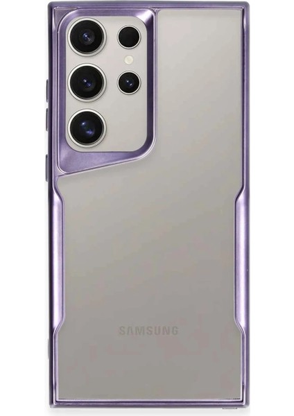 Samsung Galaxy S24 Ultra Kılıf Boyi Silikon Kapak - Derin Mor Bstmy