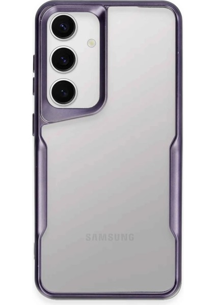 Samsung Galaxy S24 Kılıf Boyi Silikon Kapak - Derin Mor Bstmy