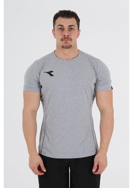 Satürn Antrenman T-Shirt Gri Melanj