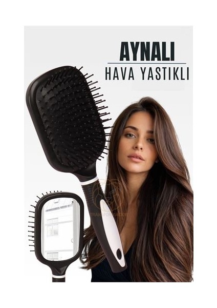 Aynalı Tarak Hava Yastıklı Ergonomik Tarak