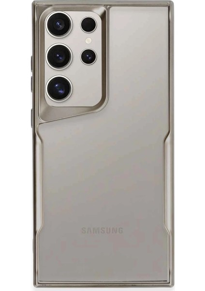 Samsung Galaxy S24 Ultra Kılıf Boyi Silikon Kapak - Titan Gri Bstmy