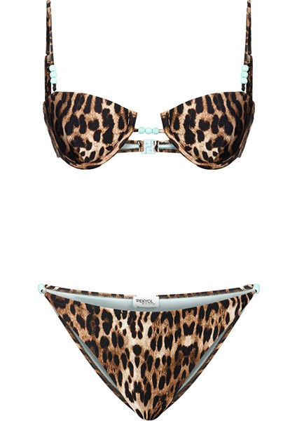 Leopar Desen Bikini Seti IS1250038031074
