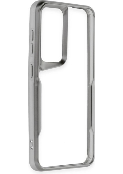 Samsung Galaxy S24 Kılıf Boyi Silikon Kapak - Gümüş Bstmy fiyatları