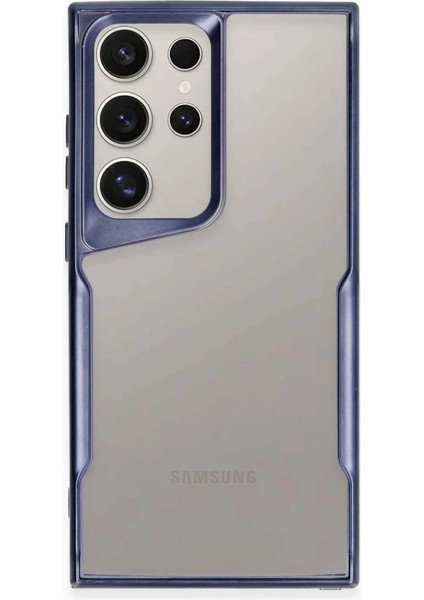 Samsung Galaxy S24 Ultra Kılıf Boyi Silikon Kapak - Lacivert Bstmy