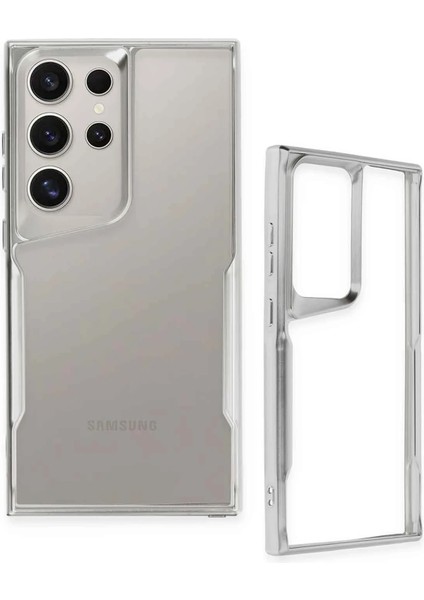 Samsung Galaxy S24 Ultra Kılıf Boyi Silikon Kapak - Lacivert Bstmy