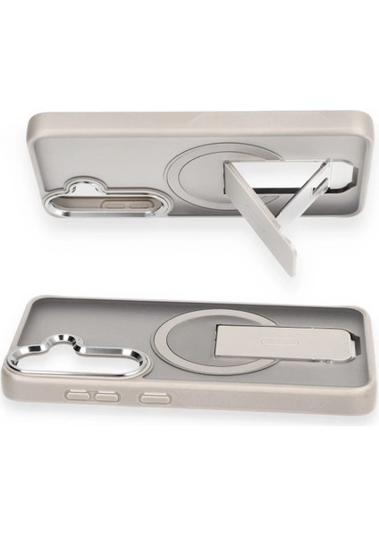 Samsung Galaxy S24 Plus Tork Magsafe Standlı Kapak - Lila Bstmy