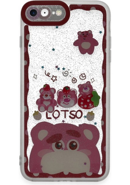 Iphone 7 Kılıf Sweet Desenli Silikon Kapak - Pembe Bstmy