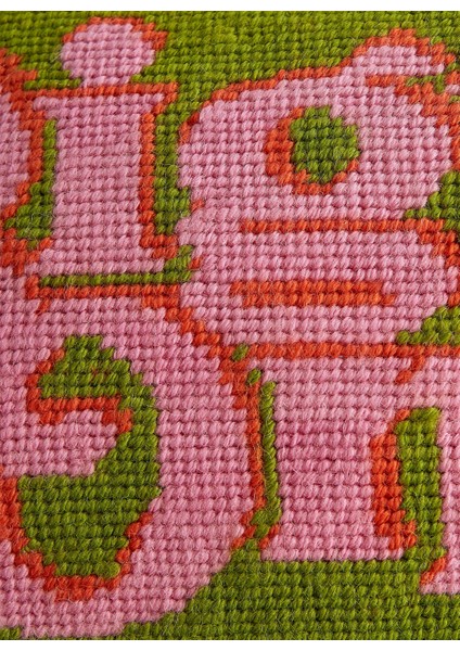 Goblen Işlemeli Yün Yastık – 23X30 Cm, Kadife Sırtlı, Fermuarlı, Dolgulu fiyatları