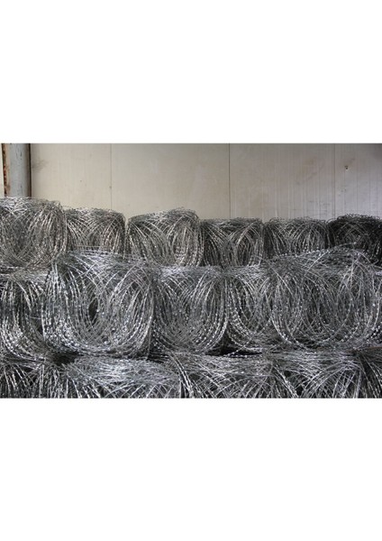 Vadi Tel Örgü Jiletli Tel ve Çit Sistemleri Düzlemsel Jiletli Tel 45CM (10 Metre)