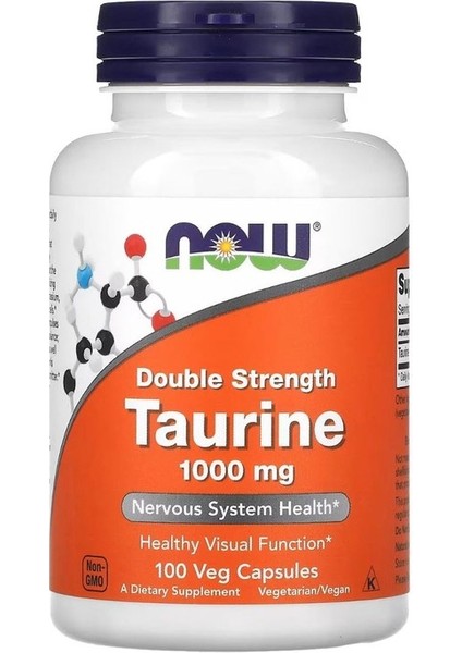 Foods taurine 1000 mg 100 Veg Kapsül