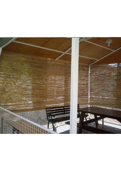 Kamış Çit Kamış Hasır Tel Dokumalı Kamış Bambu 1,5*5 Metre Gölgelik Doğal Kamış Hasır Çit-Gölgelik