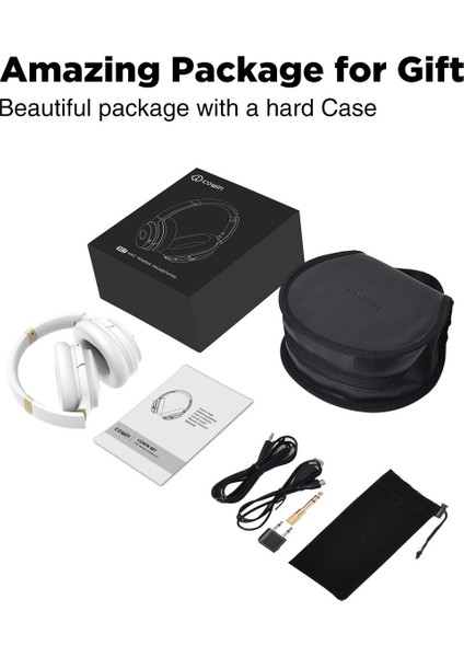 Cowin Se7 Double Anc Wireless 5.0 Bluetooth Aptx Qualcomm Aptx Aktif Gürültü Engelleme Kulak Üstü Kulaklık Aux-In Girişli 40SAAT Çalma Süreli modelleri