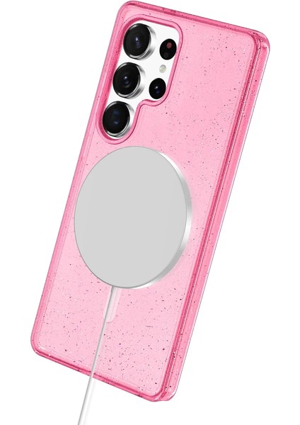 Samsung Galaxy S24 Ultra Kılıf Glow Magsafe Kapak - Pembe Bstmy fırsatları