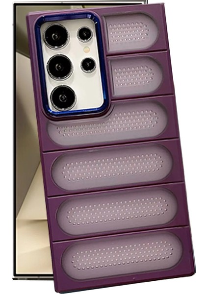 Samsung Galaxy S24 Ultra Kılıf Airmax Silikon Kapak - Derin Mor Bstmy