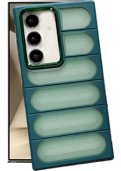 Samsung Galaxy S24 Plus Kılıf Airmax Silikon Kapak - Koyu Yeşil Bstmy
