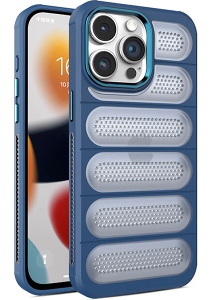 Iphone 15 Pro Max Kılıf Airmax Silikon Kapak - Lacivert Bstmy
