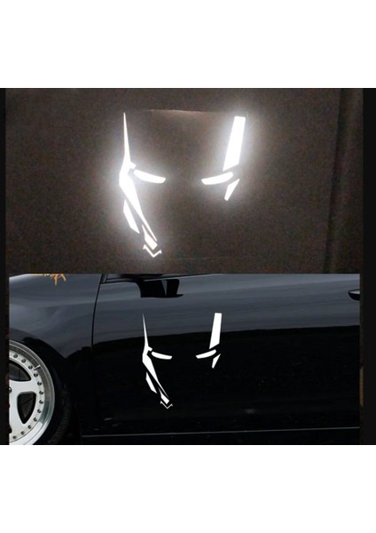 Iron Man Sticker Demir Adam Reflektörlü Sticker Ironman Yapıştırma