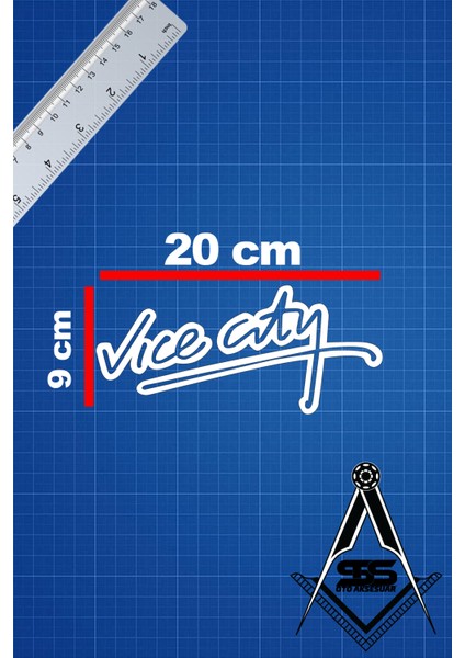 Vice City 20X9 Jdm Yazı Araba-Motosiklet Cam Etiket Sticker Beyaz Renk fiyatları