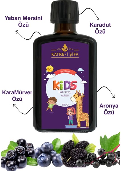 Katre- i Şifa Kids Mor Meyveli Karışım Mormix 350 gr fiyatları
