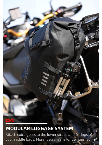 Su Geçirmez Motosiklet Çantası (L Beden) 14+14=28Litre Hacim fırsatları