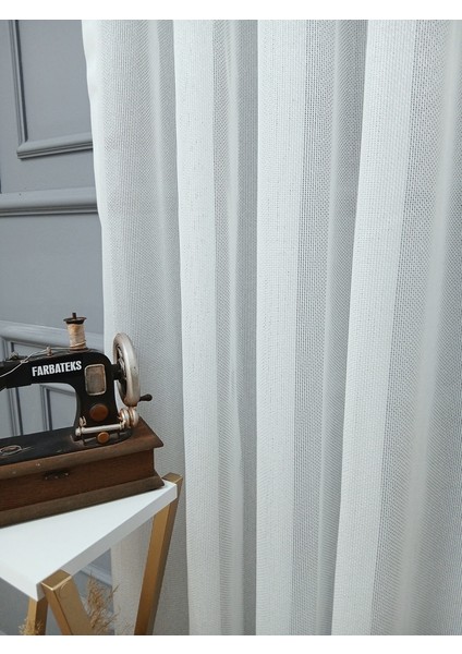 Exculusive Zehra Ütü Istemez Kırışmaz Sade 2kat Pileli Tül Perde