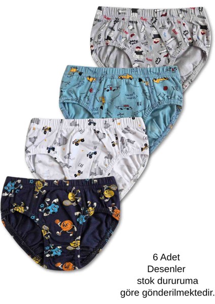 %95 Pamuklu Erkek Çocuk Slip Kilot Iç Çamaşır 6lı Set modelleri
