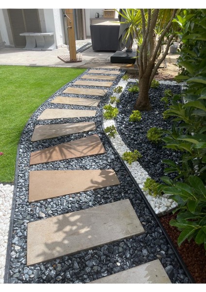 Pratik Garden Yeşil Strong Sert Çim Ayırıcı 10 Mt(4*2,5 Mt) Sınırlayıcı Ayıracı Taş Toprak Bariyer
