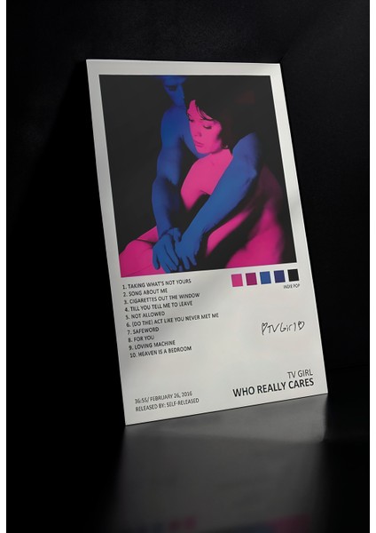 Metal Poster Tv Girl Who Really Cares Albüm Kapağı - Dekoratif Metal Poster - Hediyelik Metal Poster fiyatları