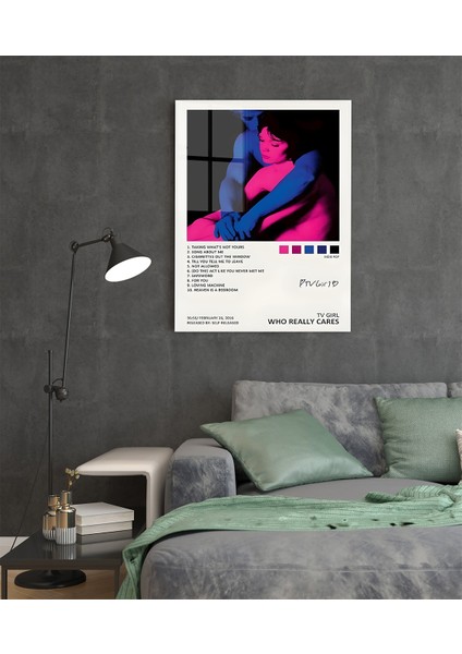 Metal Poster Tv Girl Who Really Cares Albüm Kapağı - Dekoratif Metal Poster - Hediyelik Metal Poster modelleri