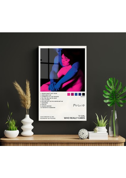 Metal Poster Tv Girl Who Really Cares Albüm Kapağı - Dekoratif Metal Poster - Hediyelik Metal Poster fırsatları
