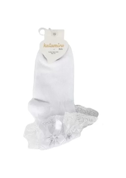 Ada Aks. Soket Çorap Beyaz