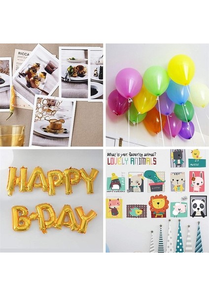 Sticker Damla Model Çift Taraflı Yapışkan Balon Yapıştırıcısı