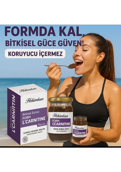 Bitkisel Extratlı Form L'carnitine Macun 420 gr Koruyucu Içermez