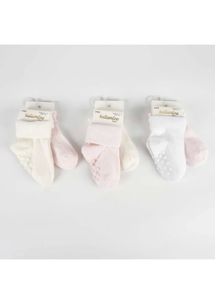 Cenet 2'li Abs'li Kız Bebek Soket Çorap Asorti